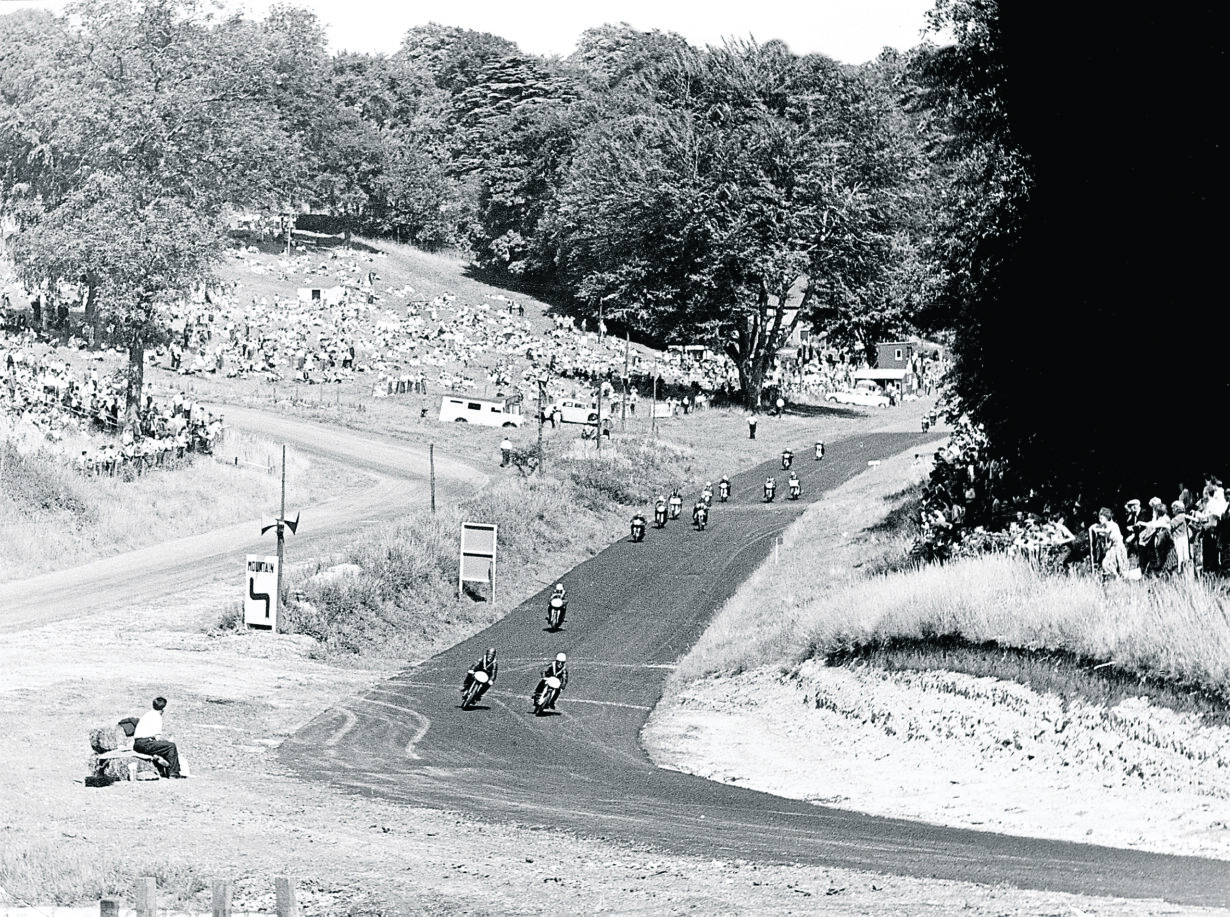 Cadwell Park, August Bank Holiday 1961, the launch of the newly extended 2.25 mile circuit with a star studded International meeting, in front of more thatn 25,000 spectators.