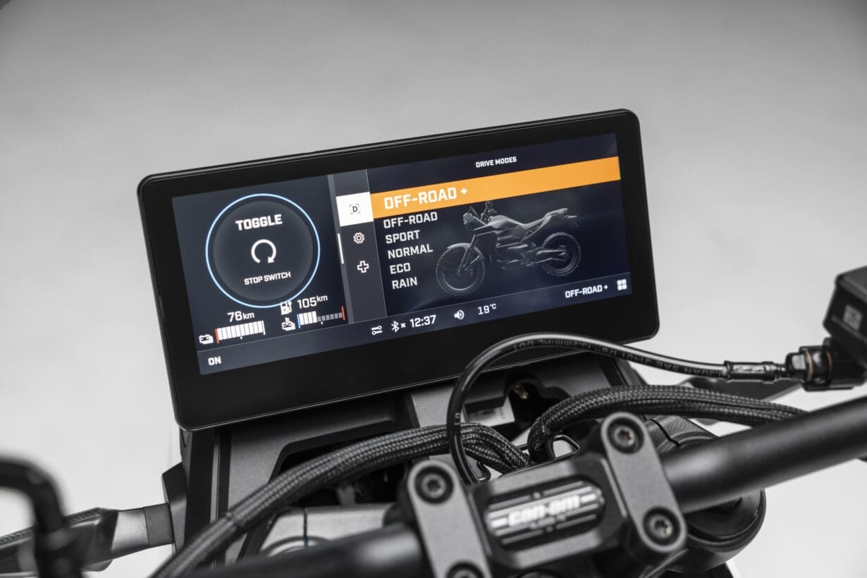 Can-Am Pulse and Origin Electric Motorcycle Dash