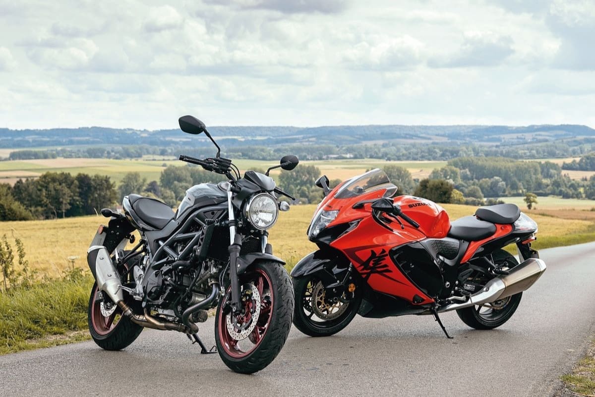 Suzukis in the Somme: GSX1300R Hayabusa & SV650