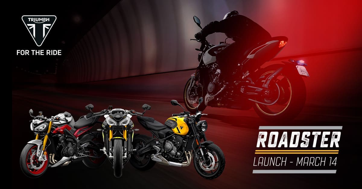 Triumph Motorcycles 2026 Roadster Line-Up in Store 14th March