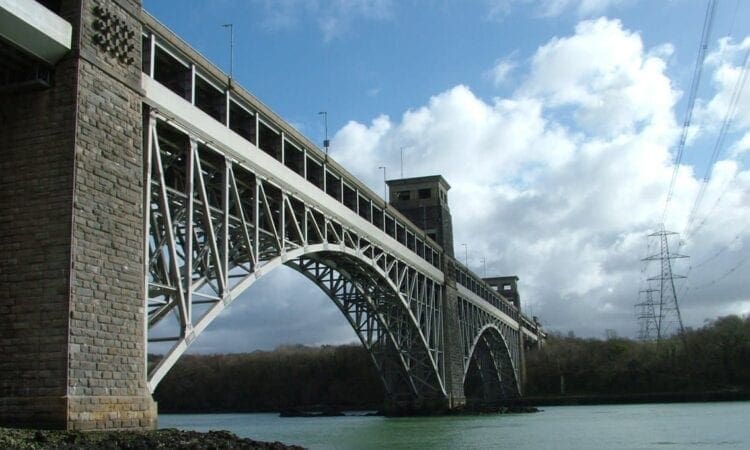 Britannia Bridge works to protect rail link for future years