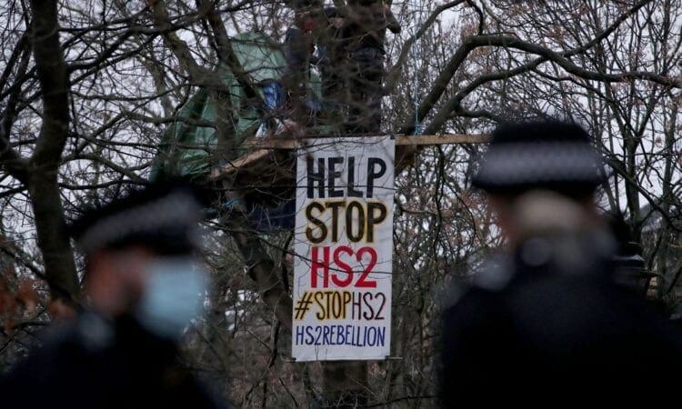 HS2 protesters