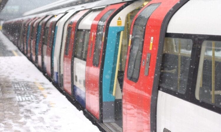 Why does snow prevent rail services from running?