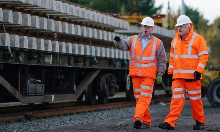 PM talks up ‘moral mission’ to level up as he defends scaling back rail upgrades