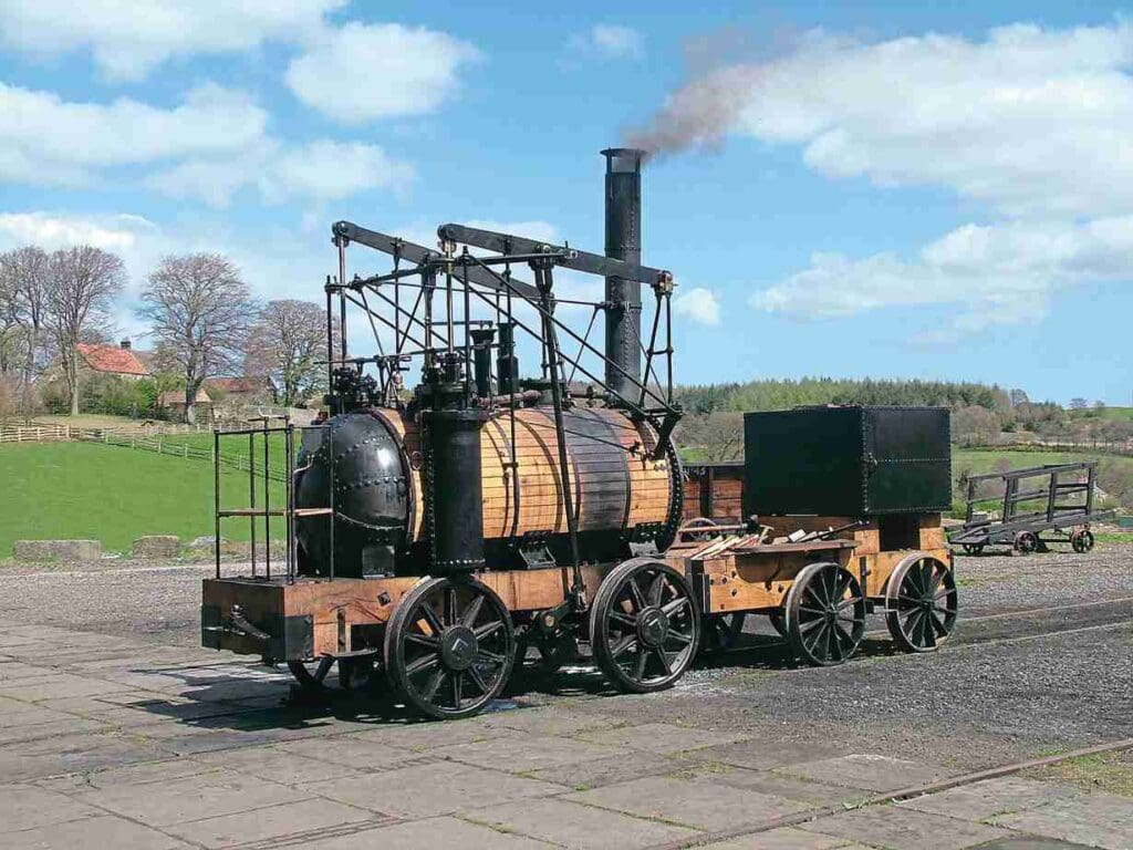 Beamish Museum’s £400,000 replica of Puffing Bully, newly arrived on April 27, 2006. BEAMISH