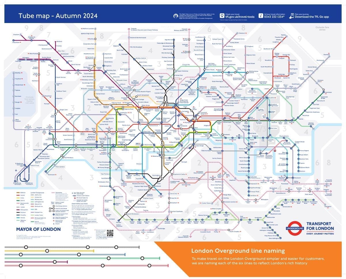 New names for London Overground rail lines revealed