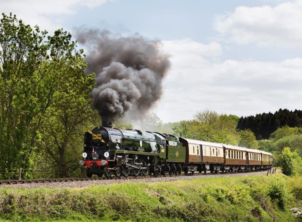 Popular SR Bulleid Pacific No. 34027 Taw Valley is among the steam locomotives available to 'adopt'. SVR