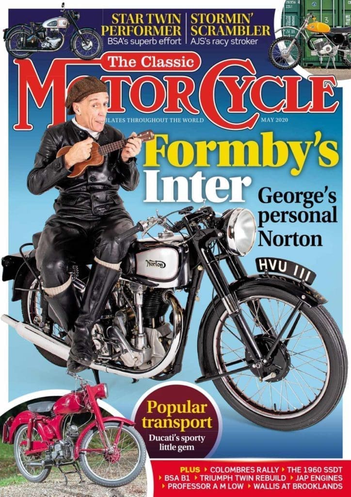 The new May issue of The Classic MotorCycle magazine offers a lavishly illustrated celebration of legendary machines, riders and races, and news, reviews and rare period images from the golden age of motorcycling.