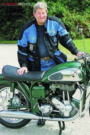 1959 Norton Model 50 with owner