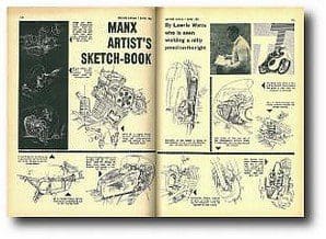 Lawrie Watts Manx sketchbook