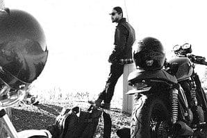 Desert riders on film