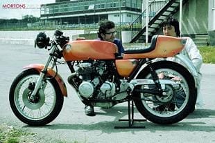 Honda CB400/4 racing motorcycle