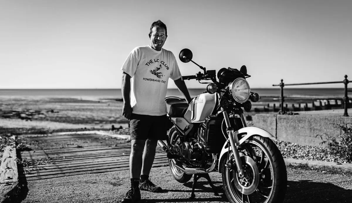 Vince and his Yamaha RD350LC