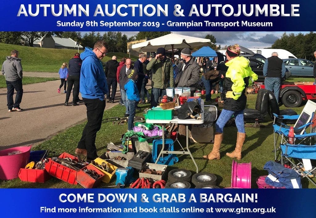 Join the Grampian Transport Museum for their annual Autojumble