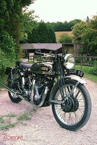 Vincent classic motorcycle