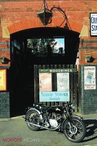 Vincent classic British motorcycle