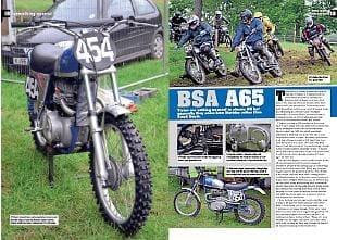 BSA A65 classic MX motorcycle