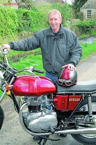 BSa A65L Lightning with owner