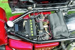 BSA A65L Lightning oil in frame model