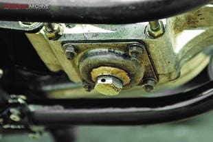 BSA Spitfire Scrambler sump plug and frame