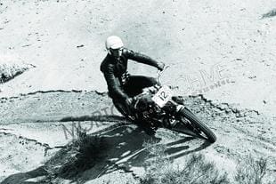 Bud Ekins, stunt rider, desert racer and dealer. The Geat Escape stunt rider