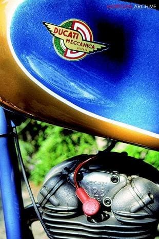 Ducati 125 classic Italian motorcycle