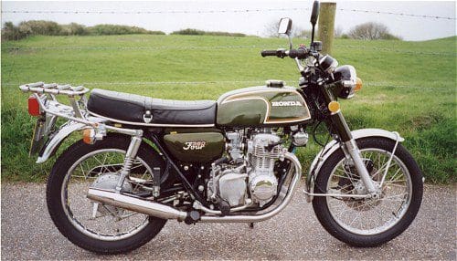 The bike in 1999, with the Harley silences.
