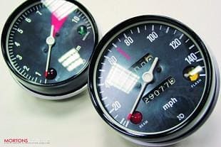 Honda CB750K2 rebuild, speedo and tachometer