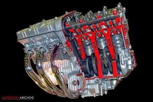 Honda CBX motorcycle engine