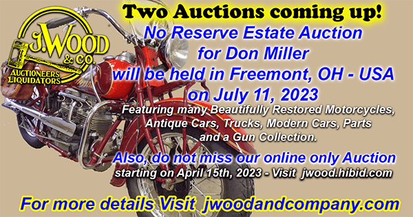 Two Upcoming No Reserve Motorcycle Auctions