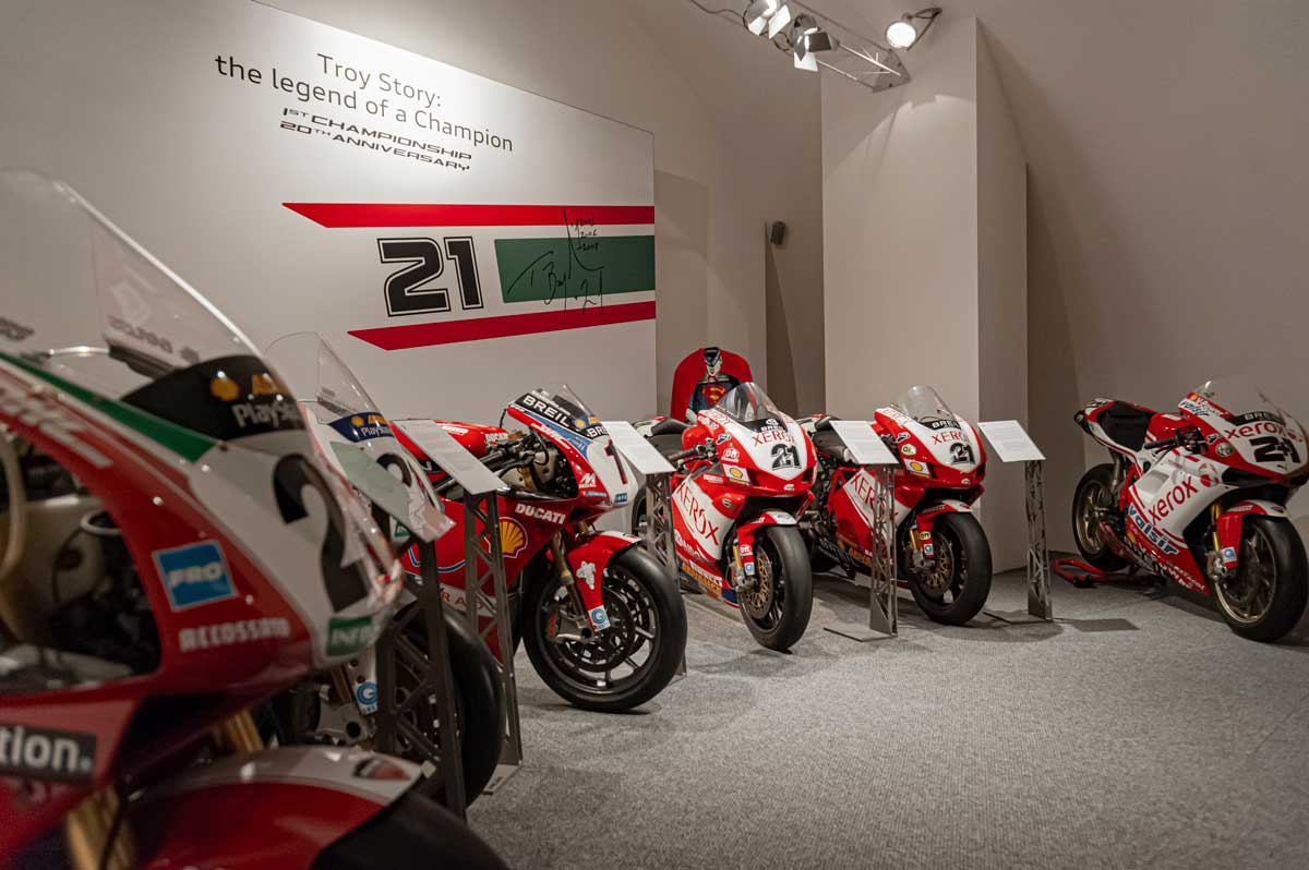 Ducati Museum new exhibition celebrates Troy Bayliss WSB title win