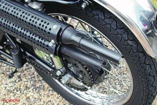 Kawasaki A7SS rear exhausts