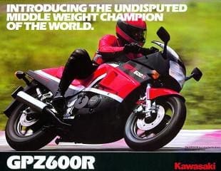 Kawasaki GPZ600R advert