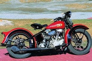 Harley-Davidson with Knucklehead engine