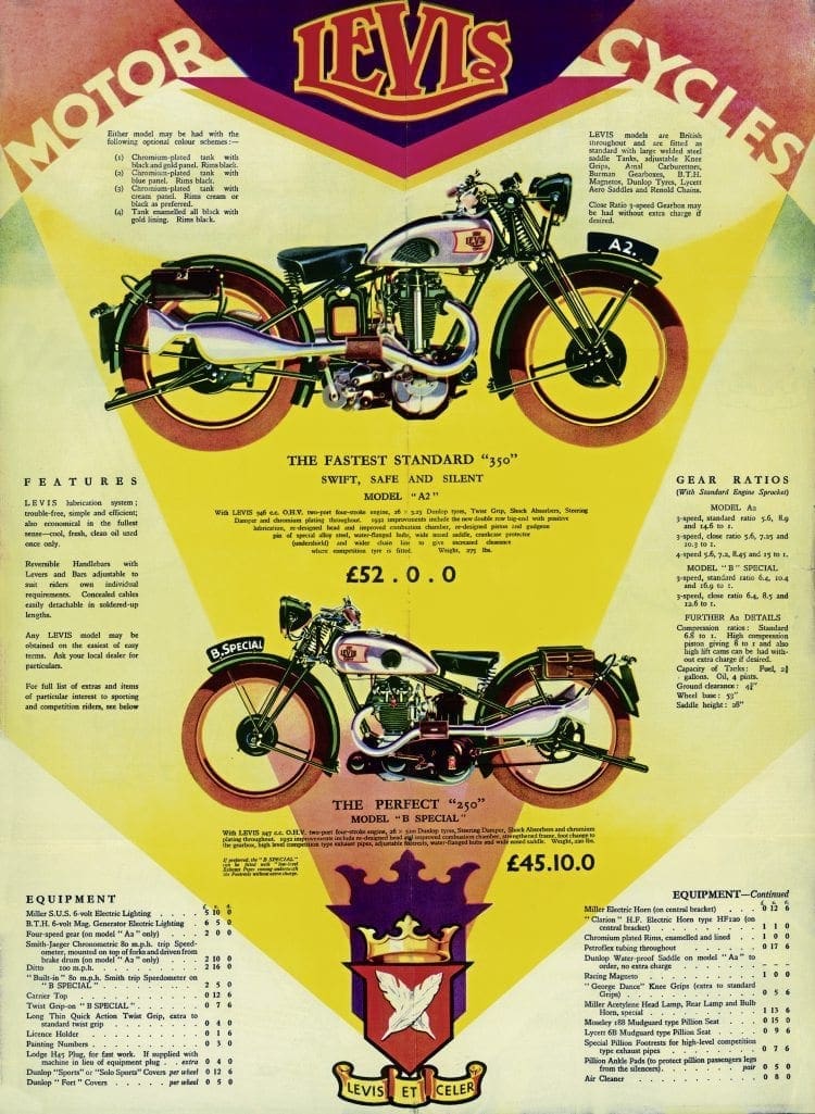 1932 Levis sales brochure