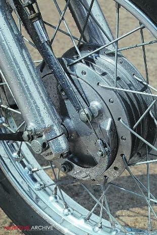 Matchless 250 motorcycle front brake and forks
