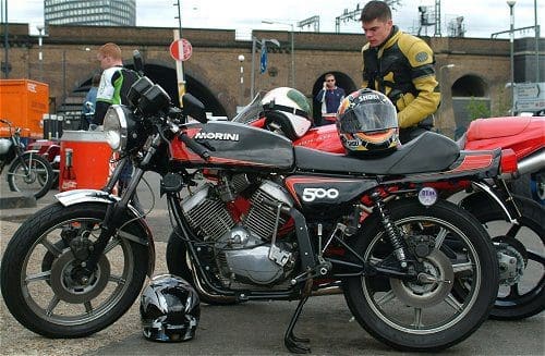 500 at the Ace Cafe. Bit too modern?