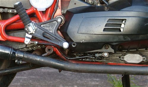 This is the gear change side, which has it's own problems...