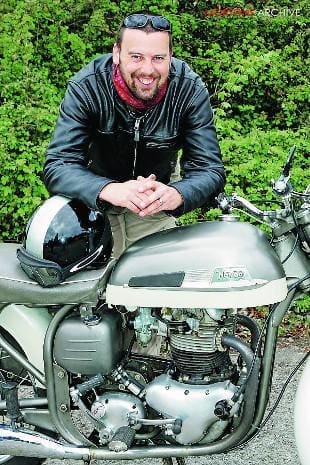 Norton Dominator 99SS owner, Richad Miller