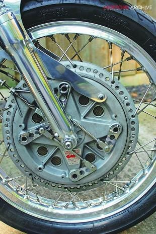 Norvin cafe racer front brake
