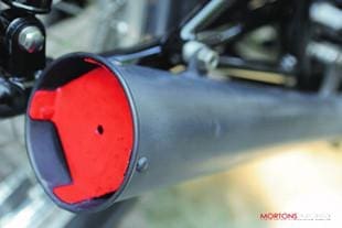 Norvin cafe racer bespoke motorcycle silencer