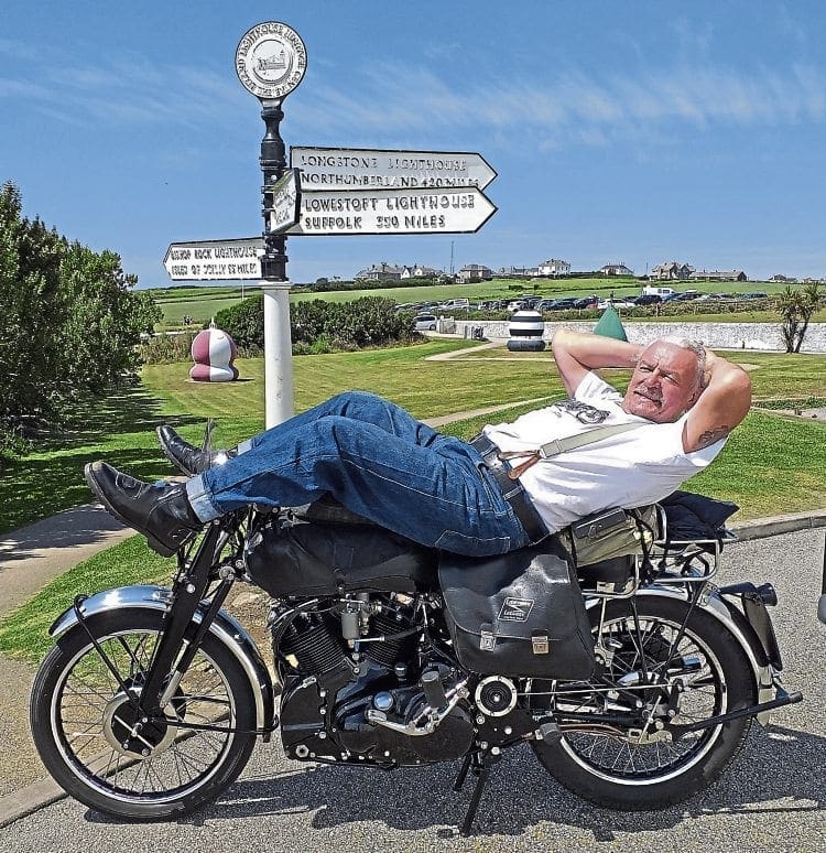 Right the way round: A circumnavigation of the UK, powered by Vincent V-twin.