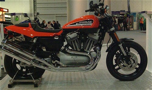 XR style Sportster looks less impressive close up...
