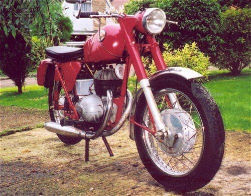 1964 Panther M35 ES, fitted with the world's largest front wheel, apparently.