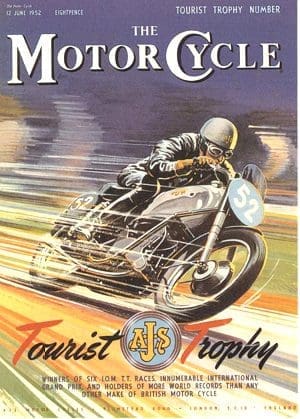 1952 front cover of The Motorcycle