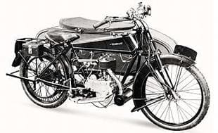 Early Quadrant motorcycle with company's own engine