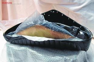 Motorcycle seat recovering