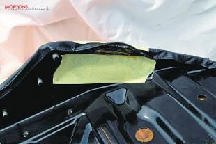 Motorcycle seat recovering