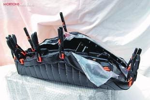 Motorcycle seat recovering