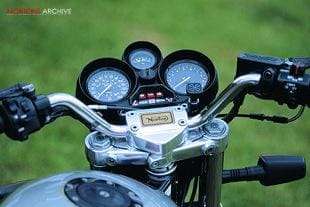 Norton Classic rotary engined British motorcycle instruments